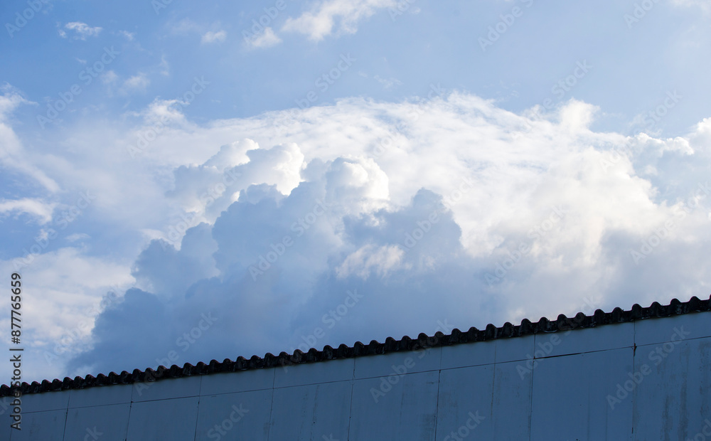 Canvas Prints cloudscape has been developing in gorgeous form. the vast blue sky and clouds sky background.