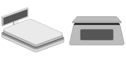 저울들(무게+측정+디지털+기계+주방기구)