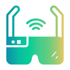 smart glasses Gradient icon