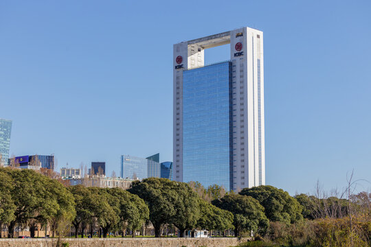 ICBC bank building in the city of Buenos Aires.