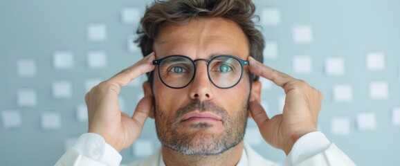 Furloughed employee in home office, brainstorming new ideas