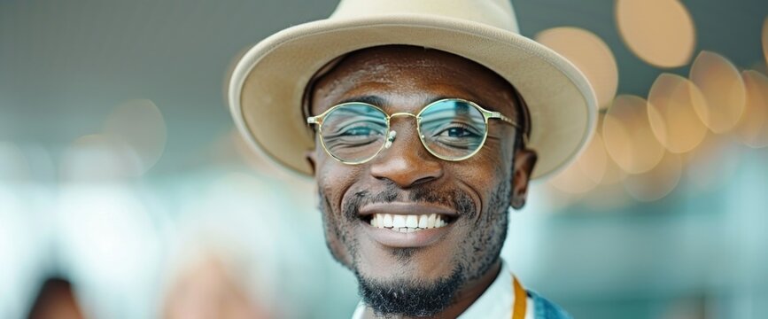 Displaced worker at career fair, networking for opportunities