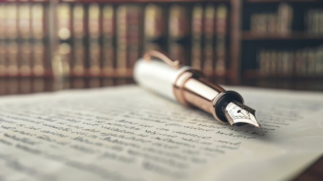 The elegant fountain pen