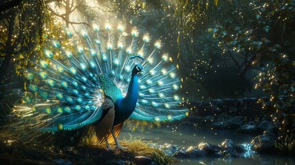 Obraz premium きれいなクジャク