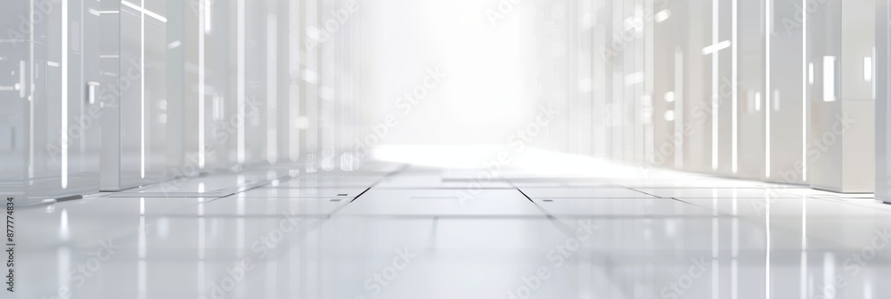 Poster futuristic 3d tech grid background for endless design possibilities