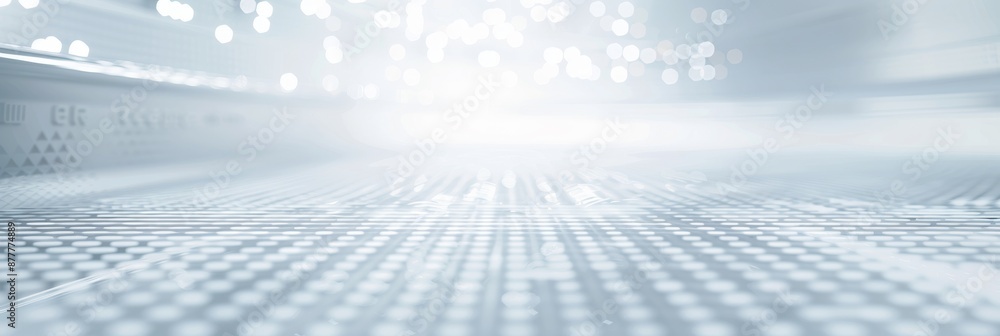 Poster futuristic minimalist 3d backdrop with tech elements for versatile presentations