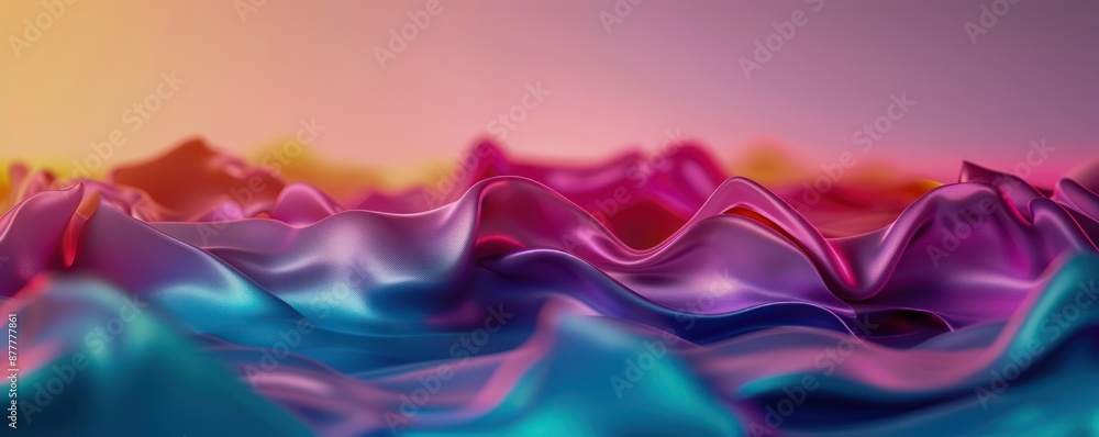 Aufkleber abstract futuristic design surreal waves of color with a modern edge innovative creativity in abstra