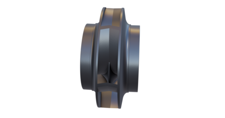 Steel-type impeller with double suction design