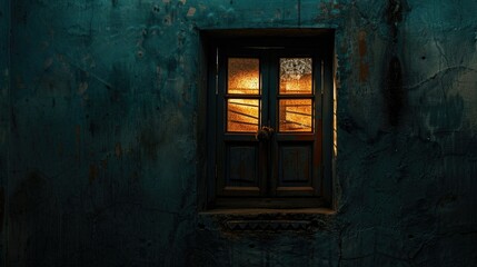 Indian window captured in dark photography