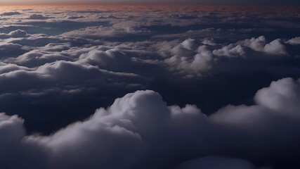 Fototapeta premium above the night clouds