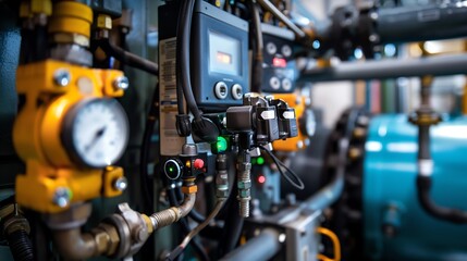 Fototapeta premium Advanced Diagnostics and Monitoring Systems in Hydraulic Systems