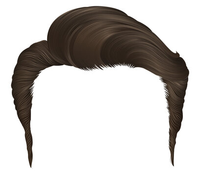 trendy man hairs.brown color.beauty style.