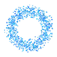 Heart round frame with space for text. hearts border and frame