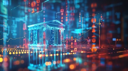 Obraz premium Revolutionizing Financial Stability: The Impact of Fintech Innovations