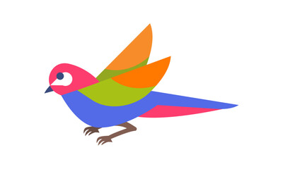 bird illustration on white background