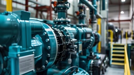 Fototapeta premium Advancing Energy Efficiency in Hydraulic Systems