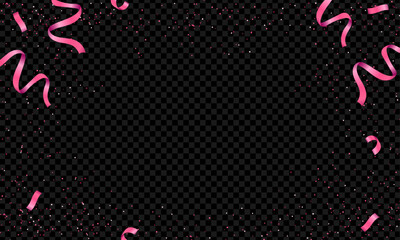Realistic confetti background design