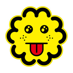 Cookie character with many faces, 'SunSunSunny Cookies'.　
Cookies with a cute face.