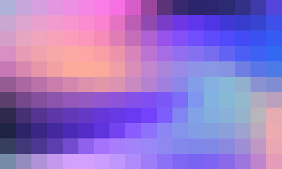 Abstract and colorful pixel background. Color palette shades