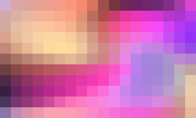 Abstract and colorful pixel background. Color palette shades