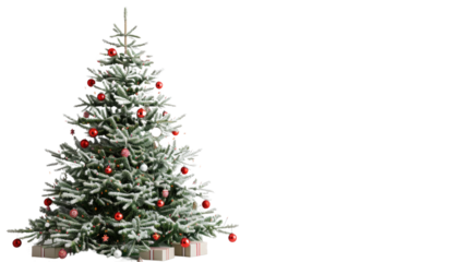 Christmas tree on a transparent background