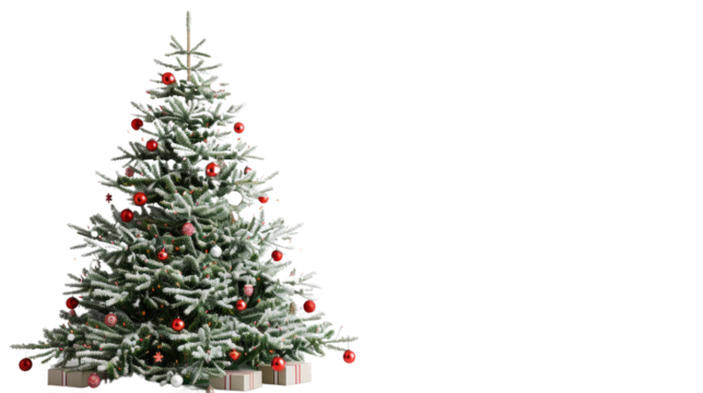 Christmas tree on a transparent background