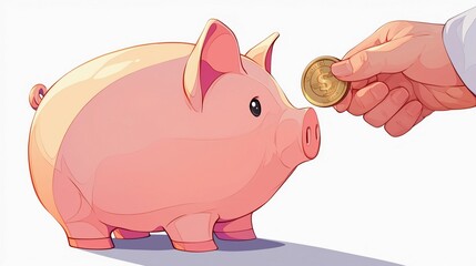Fototapeta premium 子豚の貯金箱、テクスチャー6