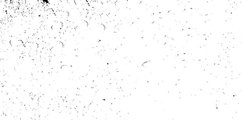 Grunge black noise dots on white background. Horizontal abstract background with tiny black splash effect. Dust vector background