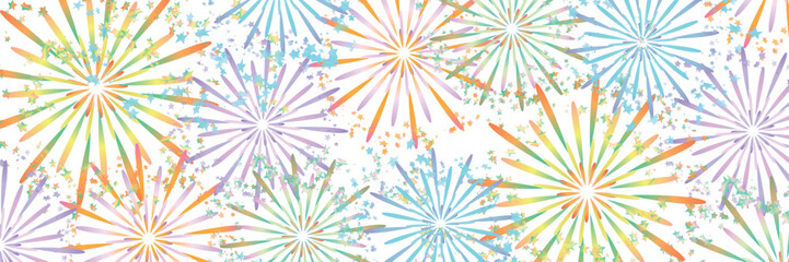 花火　夏祭り　風景　背景	