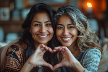 Two Women Sharing a Heartfelt Moment of Friendship at Home