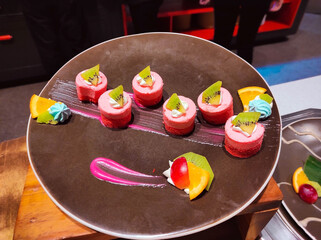 delicious food served in the hotel restaurant