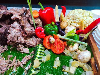 delicious food served in the hotel restaurant