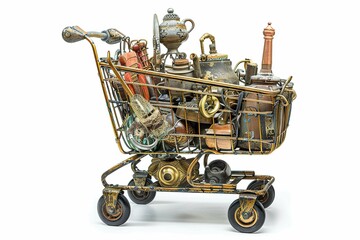Shopping cart, antiques