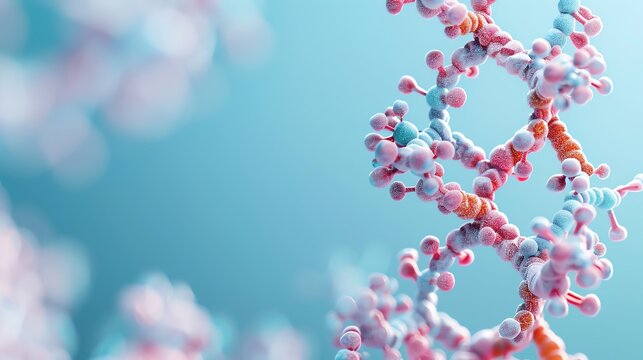 Genome as the framework of life, intricate biological illustration