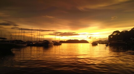 Naklejka premium Golden Hour vibes