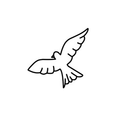 dove line icon
