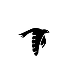 Bird dove silhouette