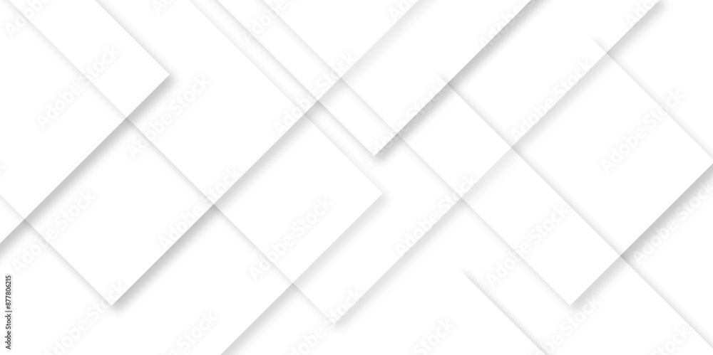 Aufkleber Abstract geometrical white with triangle background. Dynamic and seamless retro pattern stripes abstract white geometric background vector illustration shine and layer element for presentation.