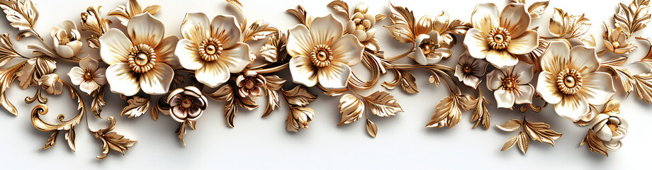 Vintage Gold Frame PNG Elements