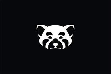 panda bear illustration, head panda logo vector design,  © Zayn