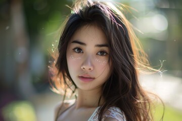 Fototapeta premium pretty asian girl posing for photo shoot
