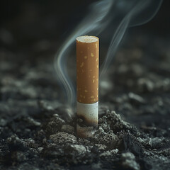 Cigarette Illustrations Examine the impact on individuals and society as a whole.
