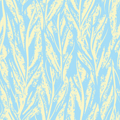 Pastels Tropical Leaf Seamless Pattern Design