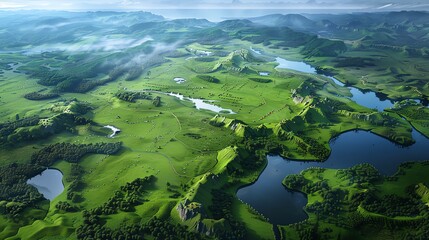 A sweeping overhead shot of a meticulously planned battlefield
