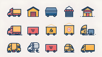 delivery icons