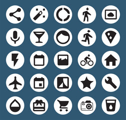 Business seo and promotion line icons collection.Management icon collection. Vector illustrator eps 10