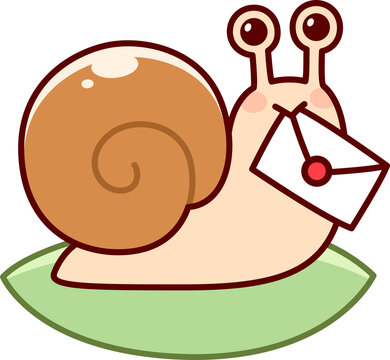 recommend clip art: Snail Mail. Cute cartoon snail holding letter envelope, funny drawing. Simple hand drawn doodle illustration.