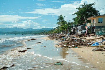 Beach Debris After a Storm