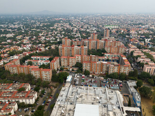 Aerial Views of Housing Complexes in Coyoacán, Southern Mexico City