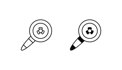 search icon design with white background stock illustration